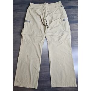 LL Bean Convertible Zip Off Pants Men's Sz 35x32 Hiking Outdoor Cargo Nylon